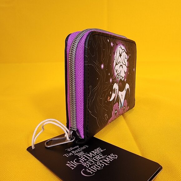 Loungefly The Nightmare Before Christmas Zero Moon Doodle Zip Wallet NEW - Picture 3 of 12